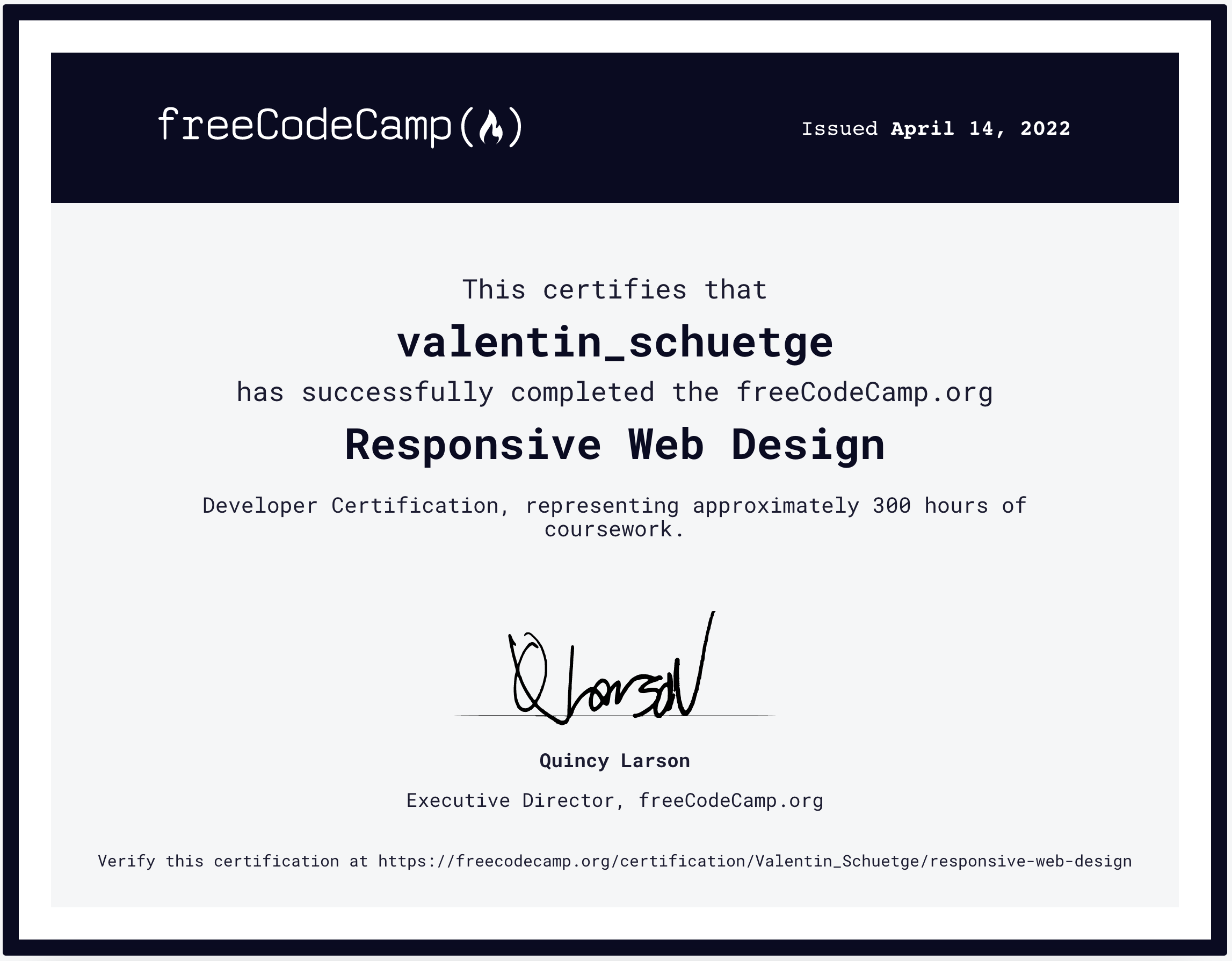 Responsiv Web Design Zertifikart